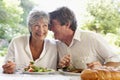 Friends Eating An Al Fresco Meal Royalty Free Stock Photo