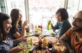 Friends Eating Pizza Party Together Concept Royalty Free Stock Photo