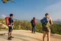 Friends Explore Nature Outdoors Concept Royalty Free Stock Photo