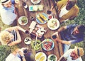 Friends Friendship Outdoor Dining People Concept