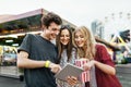 Friends Fun Happiness Amusement Park Festival Concept Royalty Free Stock Photo