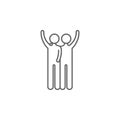 Friends, human, friendship icon. Element of friendship icon. Thin line icon for website design and development, app development.