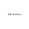 Friends logo editorial illustrative on white background