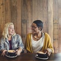 Friends Meeting Happiness Coffee Shop Concept Royalty Free Stock Photo