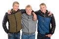 Friends peers in autumn jacket Royalty Free Stock Photo