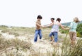 Friends Playing Ring Around The Rosy Royalty Free Stock Photo