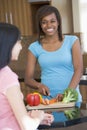 Friends Preparing A Meal Royalty Free Stock Photo