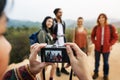 Friends Taking Photos Trip Concept Royalty Free Stock Photo