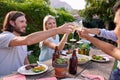 Friends toasting Royalty Free Stock Photo