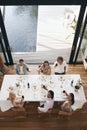 Friends Toasting Wine At Dinner Party Royalty Free Stock Photo