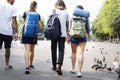 Friends Travel Backpacker Adventure Concept Royalty Free Stock Photo