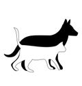 Dog and Cat logo Friends walking