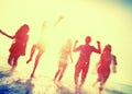 Friendship Beach Summer Splash Holiday Concept Royalty Free Stock Photo