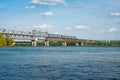 Friendship Bridge. Steel truss bridge in Giurgiu, Romania