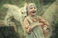 Friendship of children and animals