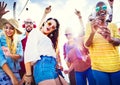 Friendship Dancing Bonding Beach Happiness Joyful Concept Royalty Free Stock Photo