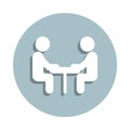 Friendship, date badge icon. Simple glyph, flat vector of friendship icons for ui and ux, website or mobile application