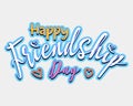 Friendship Day Lettering and Typography Template - Creative and Editable Design