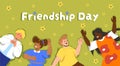 Friendship day vector concept