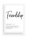 Friendship definition, Scandinavian Minimalist Design, Wall Decor, Wall Decals Vector, Friendship noun description