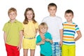 Friendship of five children Royalty Free Stock Photo