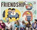 Friendship Friends Relationship Hobby Concept Royalty Free Stock Photo