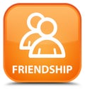 Friendship (group icon) special orange square button