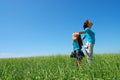 Friendship and happiness of mum and daughter Royalty Free Stock Photo