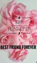 Friendship image walpapper with text,floral background