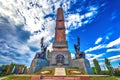 Friendship Monument on Pervomaiskaya Square, Ufa, Bashkortostan, Russia - June 2015