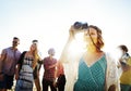 Friendship Photography Relaxation Summer Beach Happiness Concept