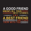 Friendship Quote and Saying good for print design