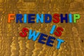 Friendship sweet romantic people together candy gift