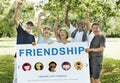 Friendship Togetherness Relationship Diversity People Concept