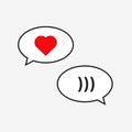 Friendzone speech icon Royalty Free Stock Photo