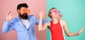 Frienship of happy man and woman. Hipster. Happy couple in party Royalty Free Stock Photo