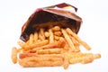 Fries in a bag Royalty Free Stock Photo