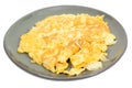 Fries egg (omelet) on plate Royalty Free Stock Photo