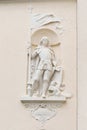 Bar-relief of St.Bernhard on the Catholic Church of St. Lawrence in Friesenheim.