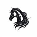 Horse Head Portrait Vector Illustration On White Background Royalty Free Stock Photo