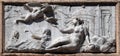 Frieze depicting allegories of the island of Crete from the Loggetta by Jacopo Sansovino, under the Campanile di San Marco, Venice Royalty Free Stock Photo
