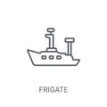 Frigate icon. Trendy Frigate logo concept on white background fr