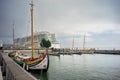 frigate "sou do tejo" at the marina in Lisbon near the terreiro do paÃÂ§o