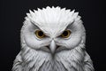 Frigid Polar owl winter. Generate Ai