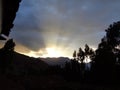 Sunrise in the high andes