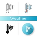 Frigid temperature icon