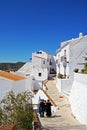 Village street, Frigiliana, Spain.