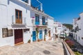 Historic streets of famous Frigiliana village near Nerja, Spain