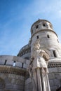 The FishermanÃ¢â¬â¢s Bastion was built between 1895 and 1902  to celebrate the 1000th birthday of the Hungarian state. Royalty Free Stock Photo