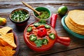 Frijoles charros mexican beans with chili peppers Royalty Free Stock Photo